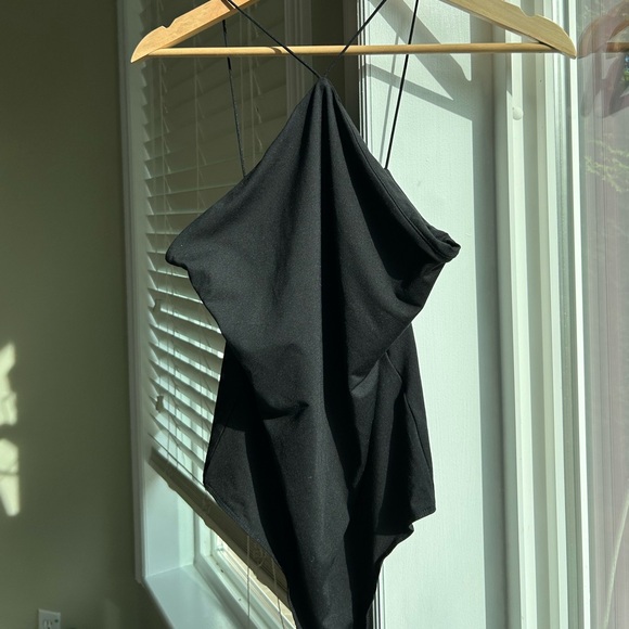 NEW never worn halter black bodysuit - Picture 2 of 4